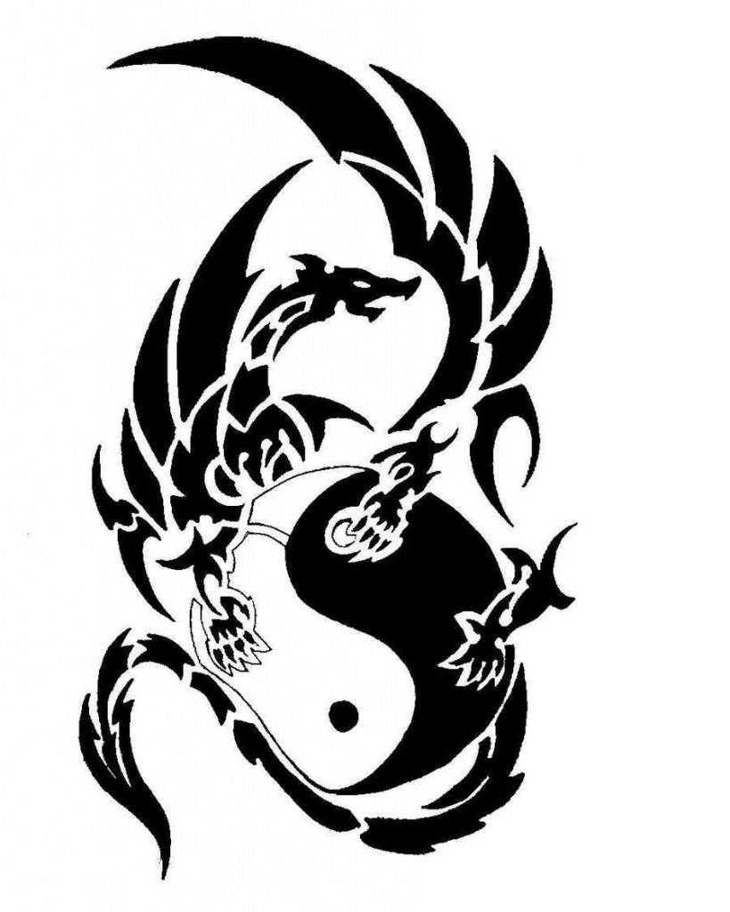 Black And White Tattoo Designs Black And White Tattoo Dragon ...