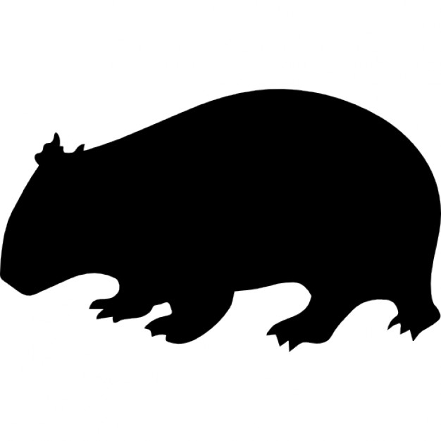 Wombat shape Icons | Free Download