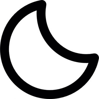 Crescent Moon Outline Vectors, Photos and PSD files | Free Download