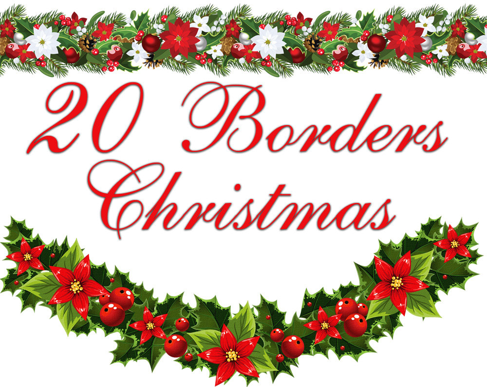 free holiday borders word