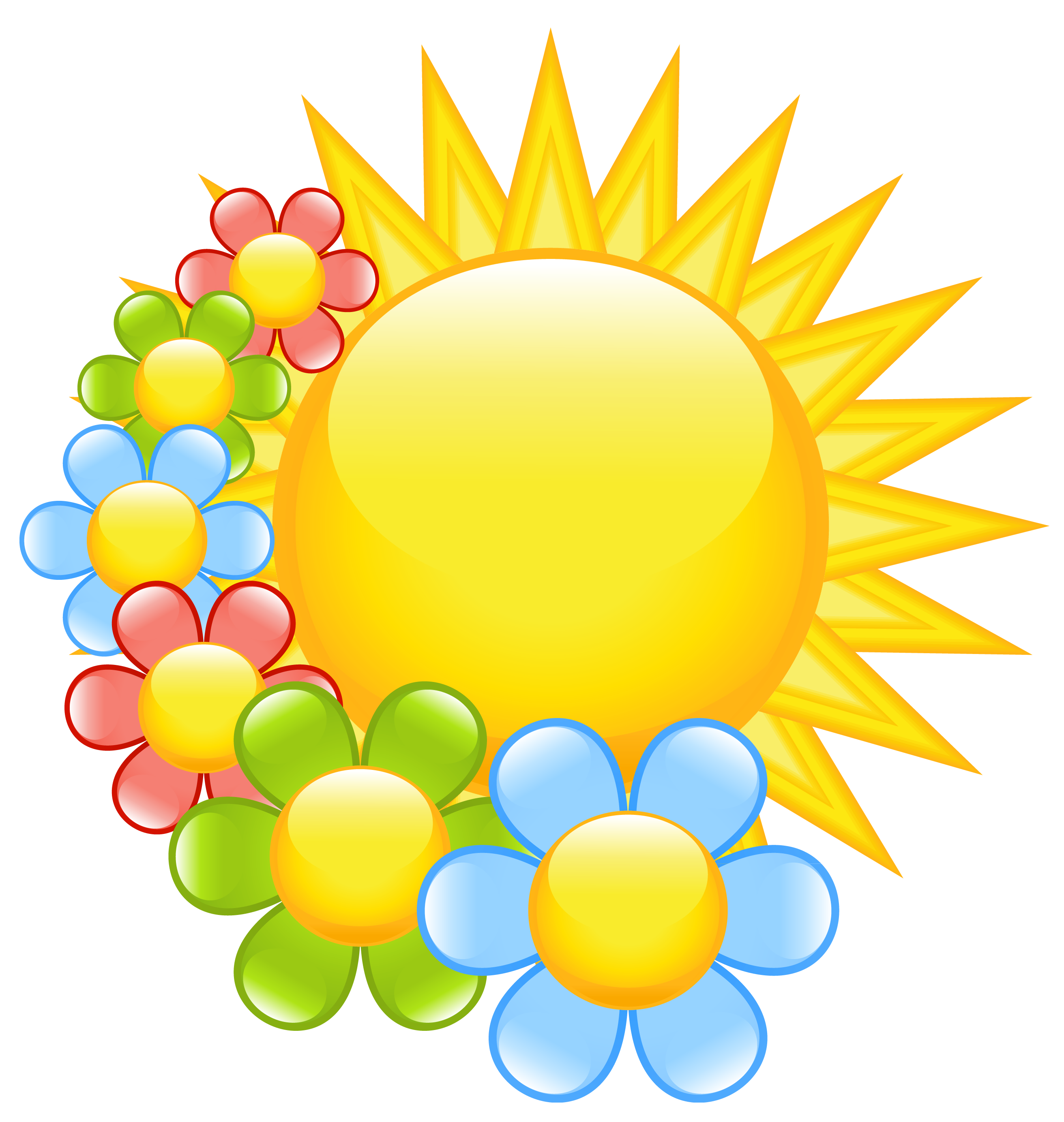 Springtime flowers clipart