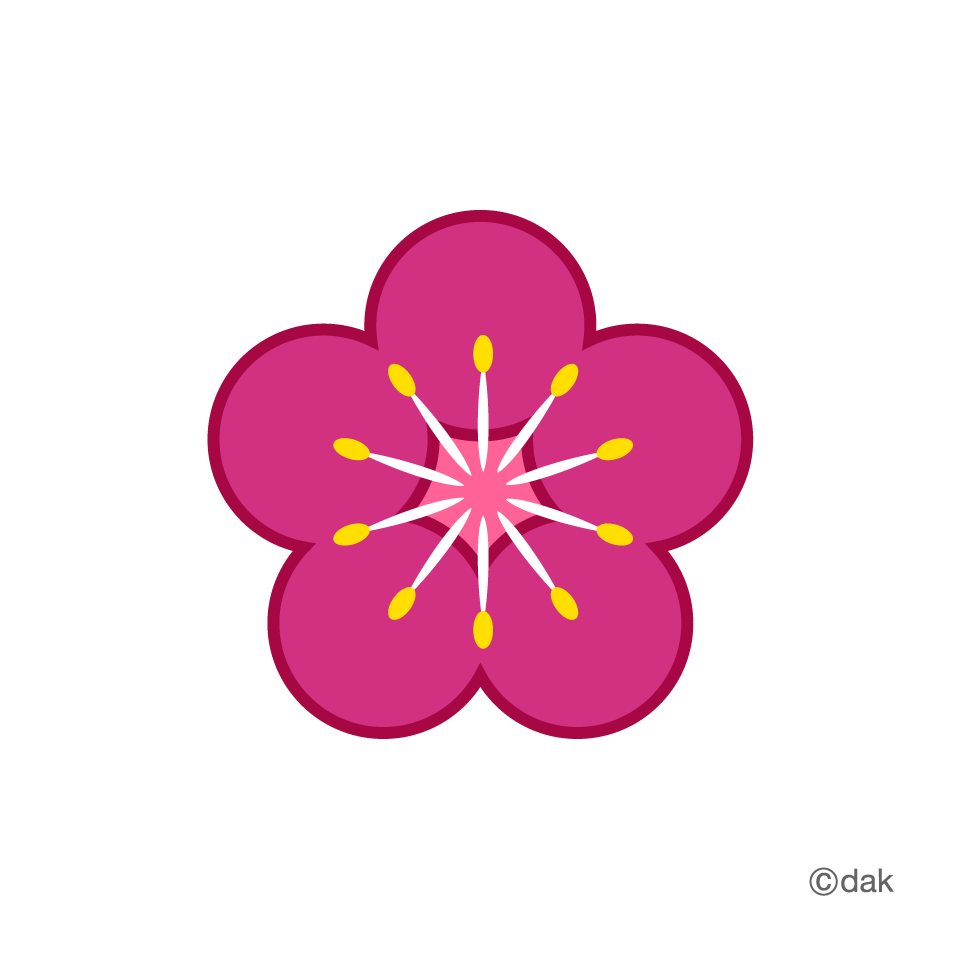 Flower symbol of plumï½?Pictures of clipart and graphic design and ...