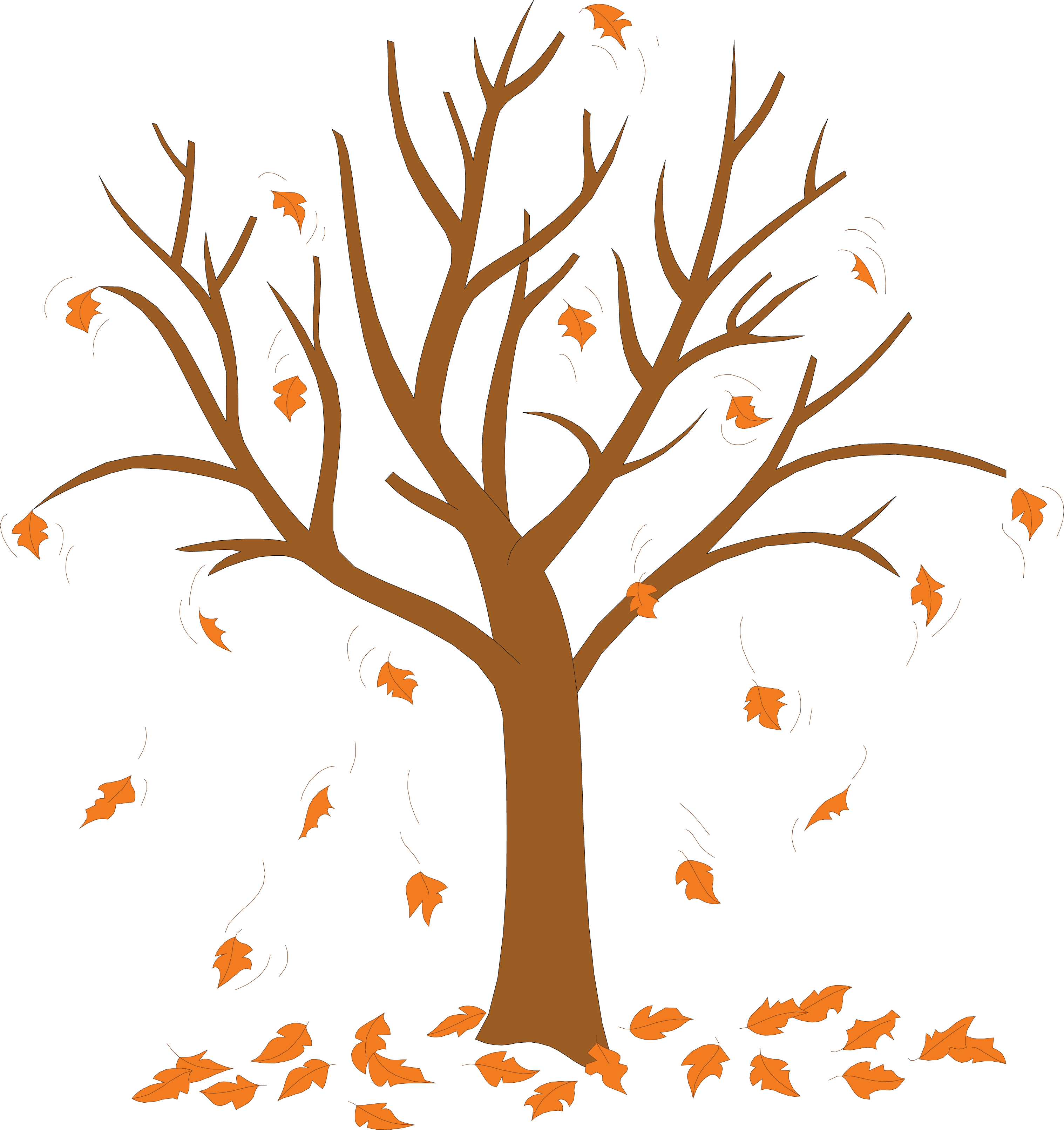 Tree Without Leaves Painting - ClipArt Best