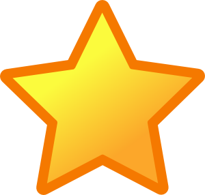 Clip Art Yellow Star 3 Clipart