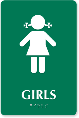 Girls Bathroom Sign - ClipArt Best