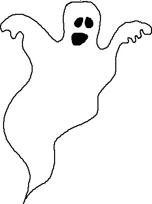 Cartoon ghost clip art