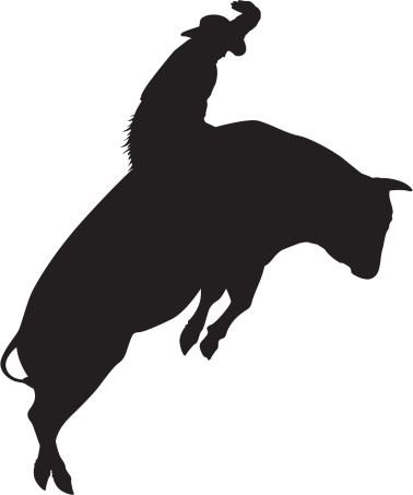 Riding Bull Clip Art, Vector Images & Illustrations