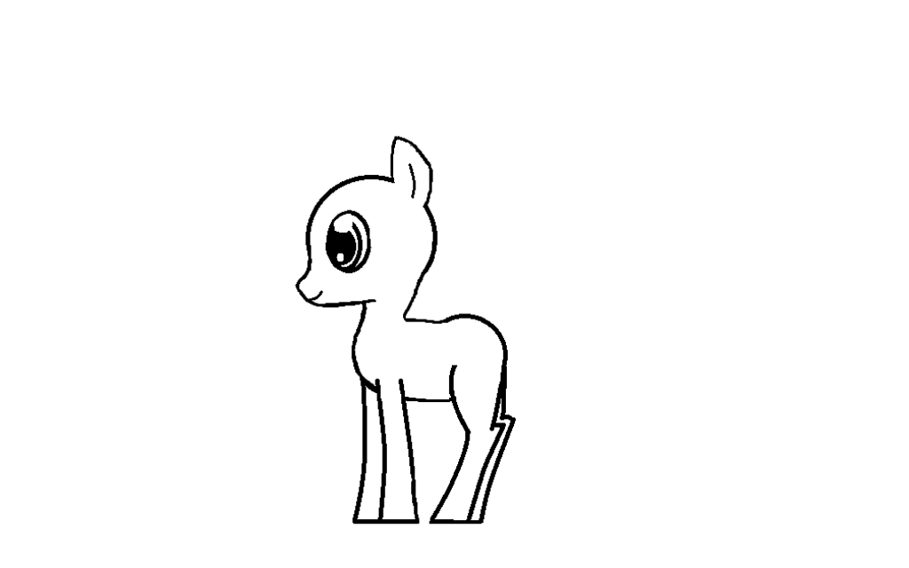 Outline Of A Pony Clipart Best – Graphic Design Inspiration