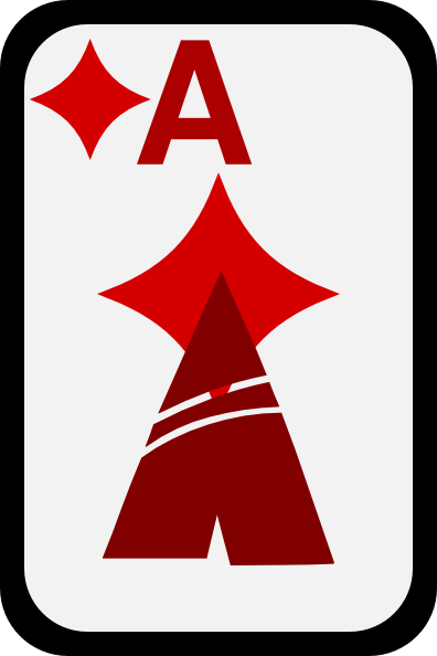 Ace Of Diamonds clip art Free Vector / 4Vector