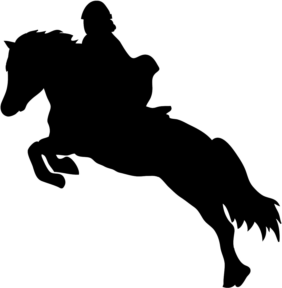 Horse jumping clip art