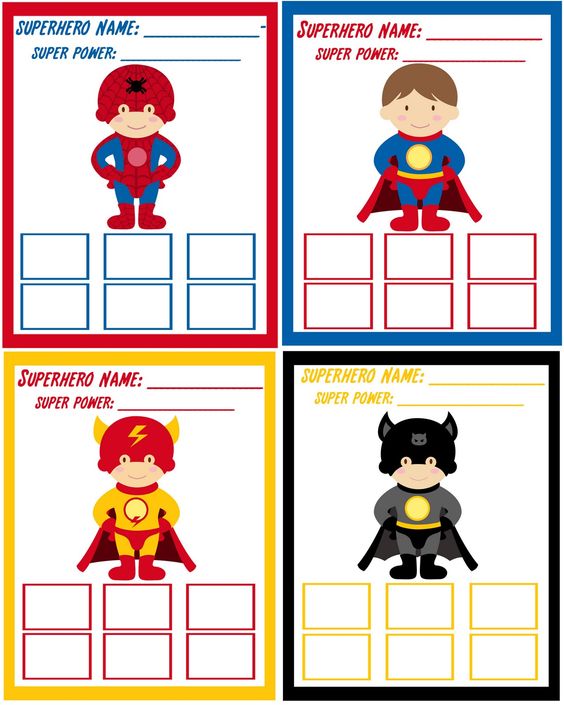 Activities, Superhero and Training certificate