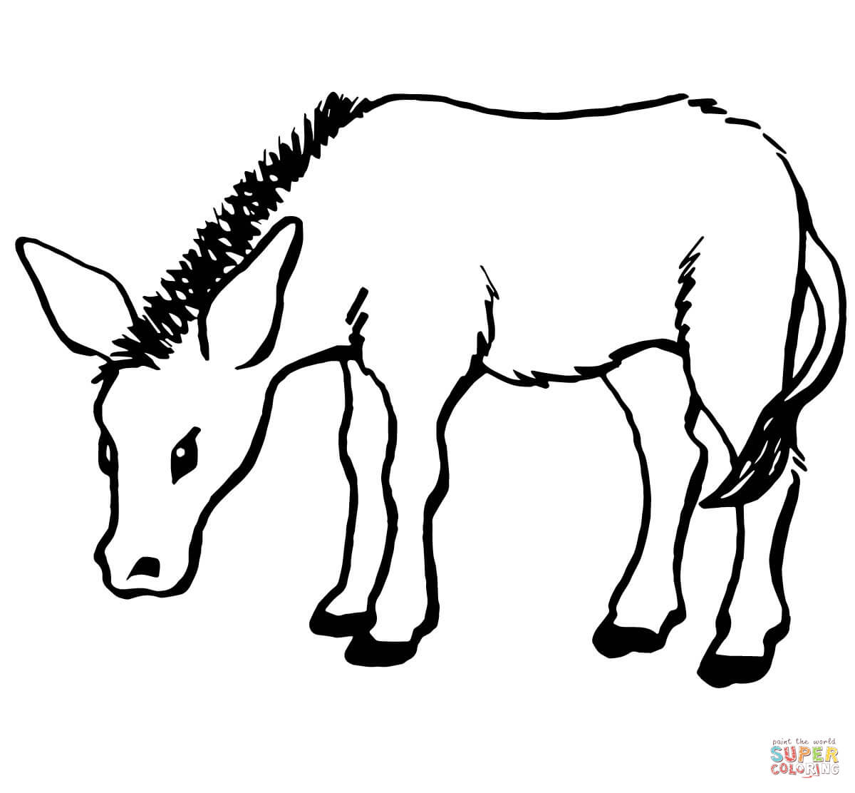 Donkeys coloring pages | Free Coloring Pages