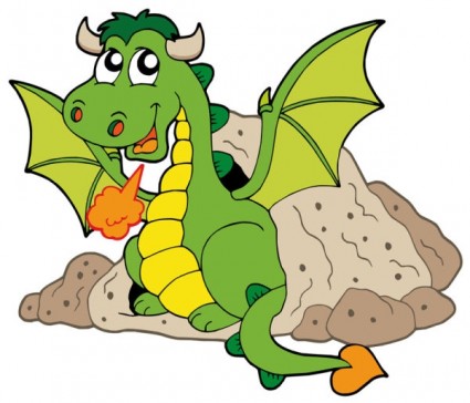 Cute dragon clipart