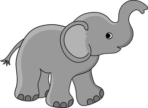 Animated elephant clipart