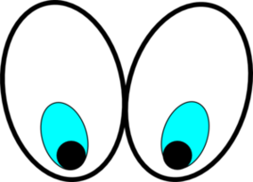 Cartoon Eyes Looking Down Clipart - Free to use Clip Art Resource