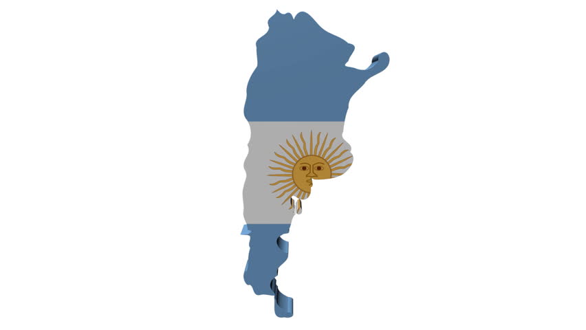 Argentina Map Flag With Fleet Of Container Ships Animation Stock ...