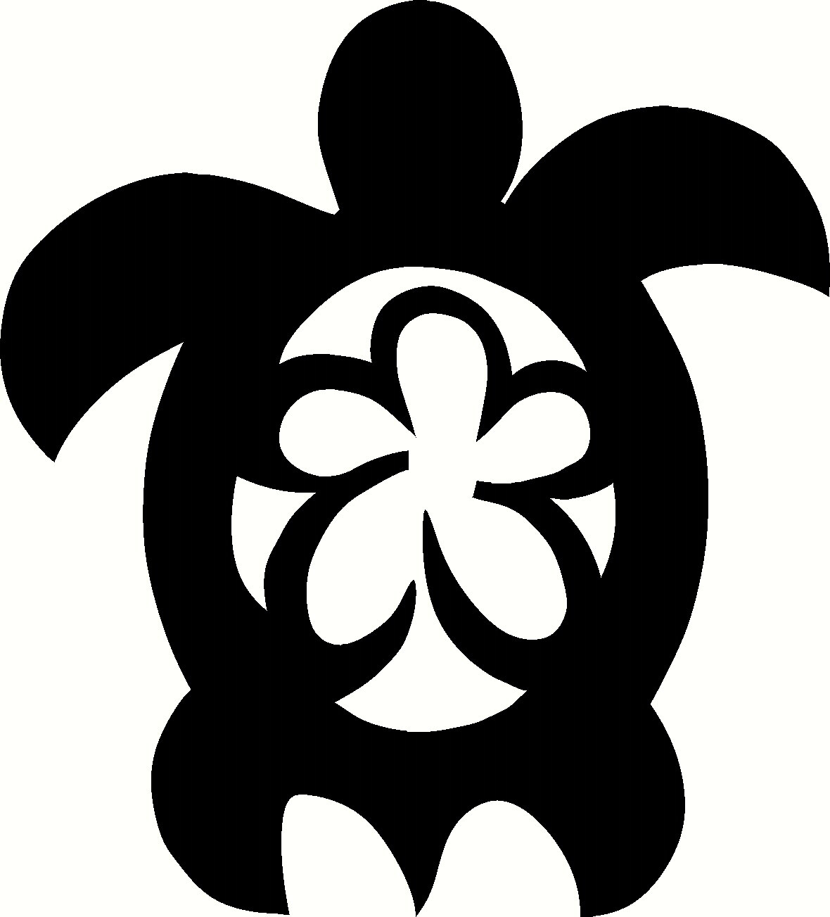 Hawaiian sea turtle clipart