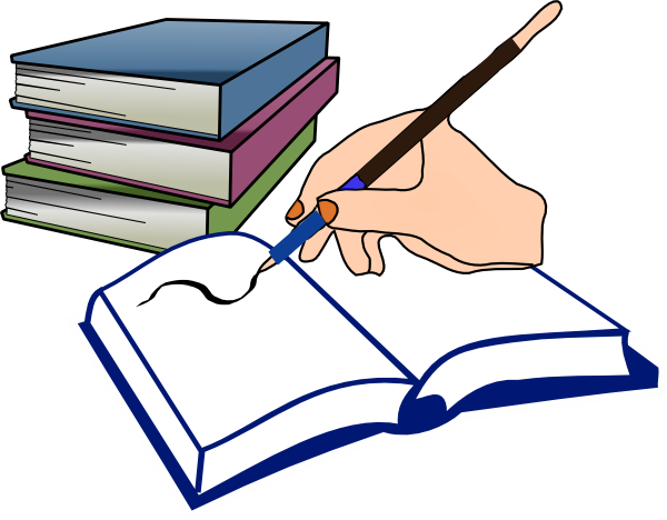 Book And Pencil Clipart