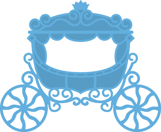 Princess Carriage Silhouette Clipart