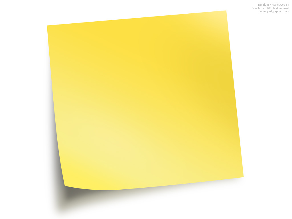 Sticky note clip art