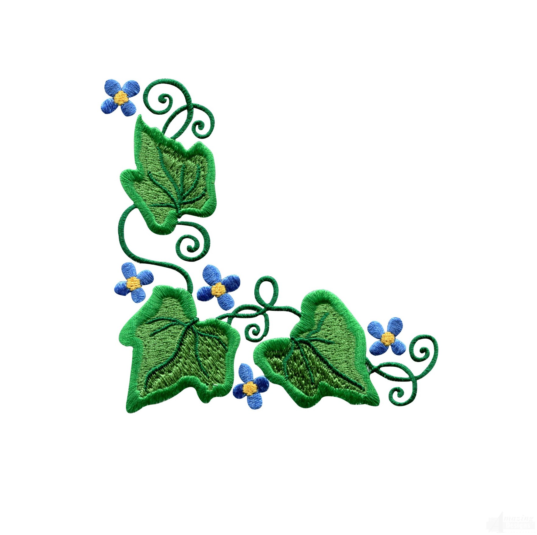 Ivy Floral Border 3 Embroidery Design Clipart - Free to use Clip ...