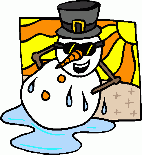 Melting Snowman Clipart