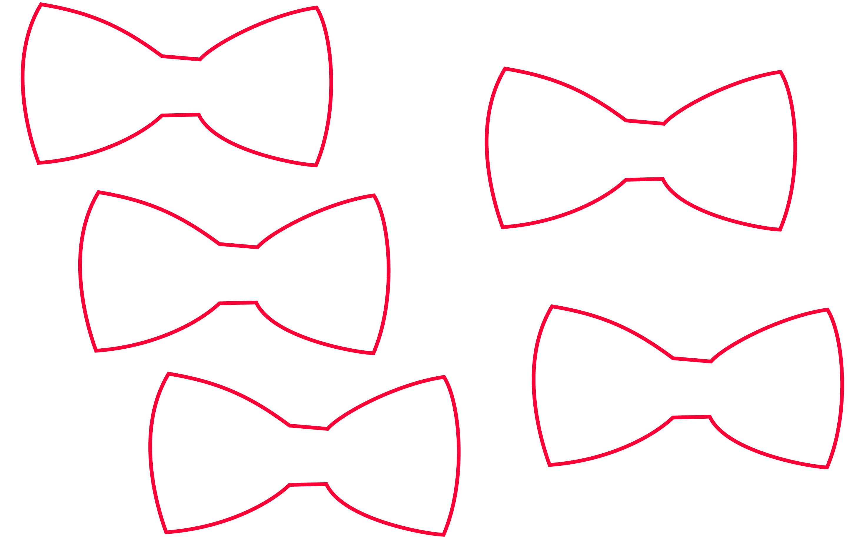 Bow Tie Pattern Template ClipArt Best