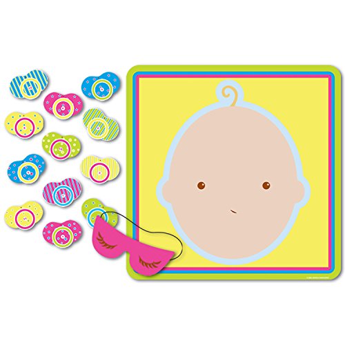 Amazon.com: Beistle 66675 Pin The Pacifier Baby Shower Game, 17" x ...