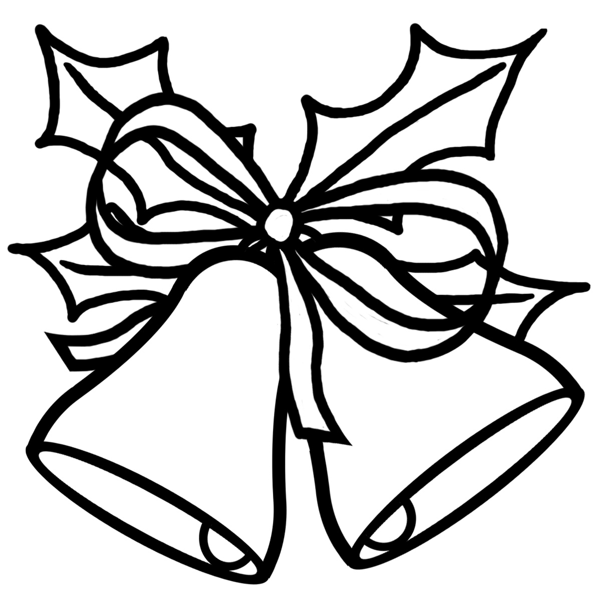 Black and white christmas pictures clipart