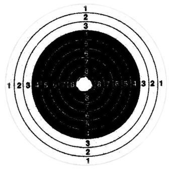 Air rifle target | A 10-metre air rifle target. This design … | Flickr