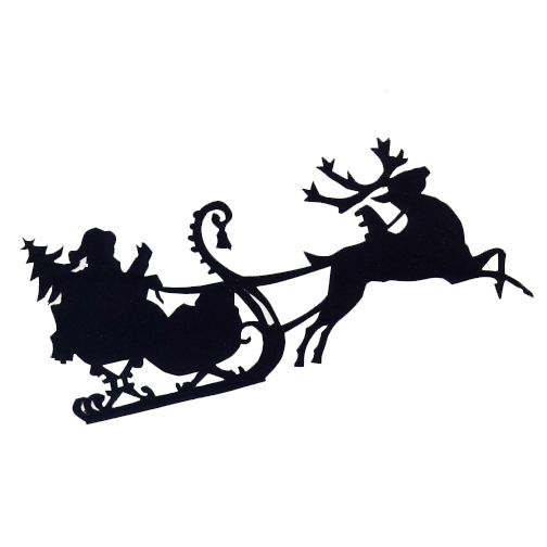 Santa Sleigh Silhouette