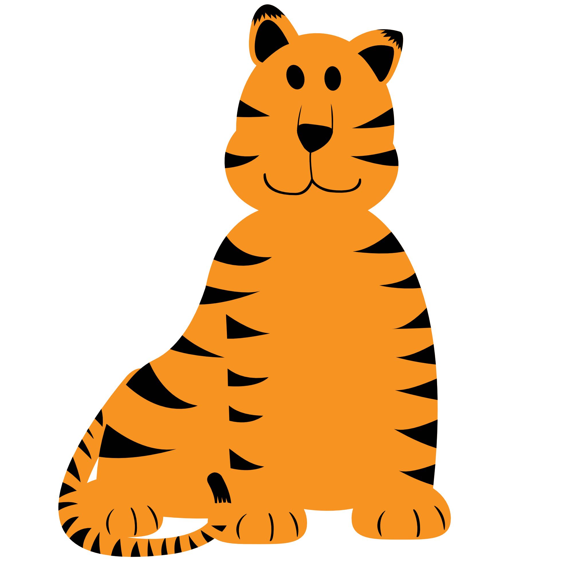 Tiger clip art for kids clipart image #7315