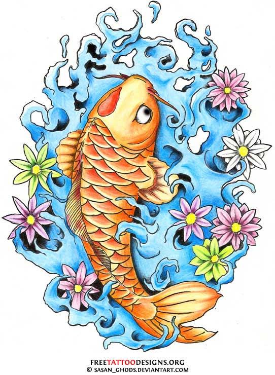 24+ Latest Dragon Fish Tattoo Designs