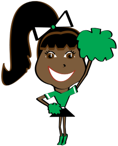 Cheerleader clip art clipart - dbclipart.com