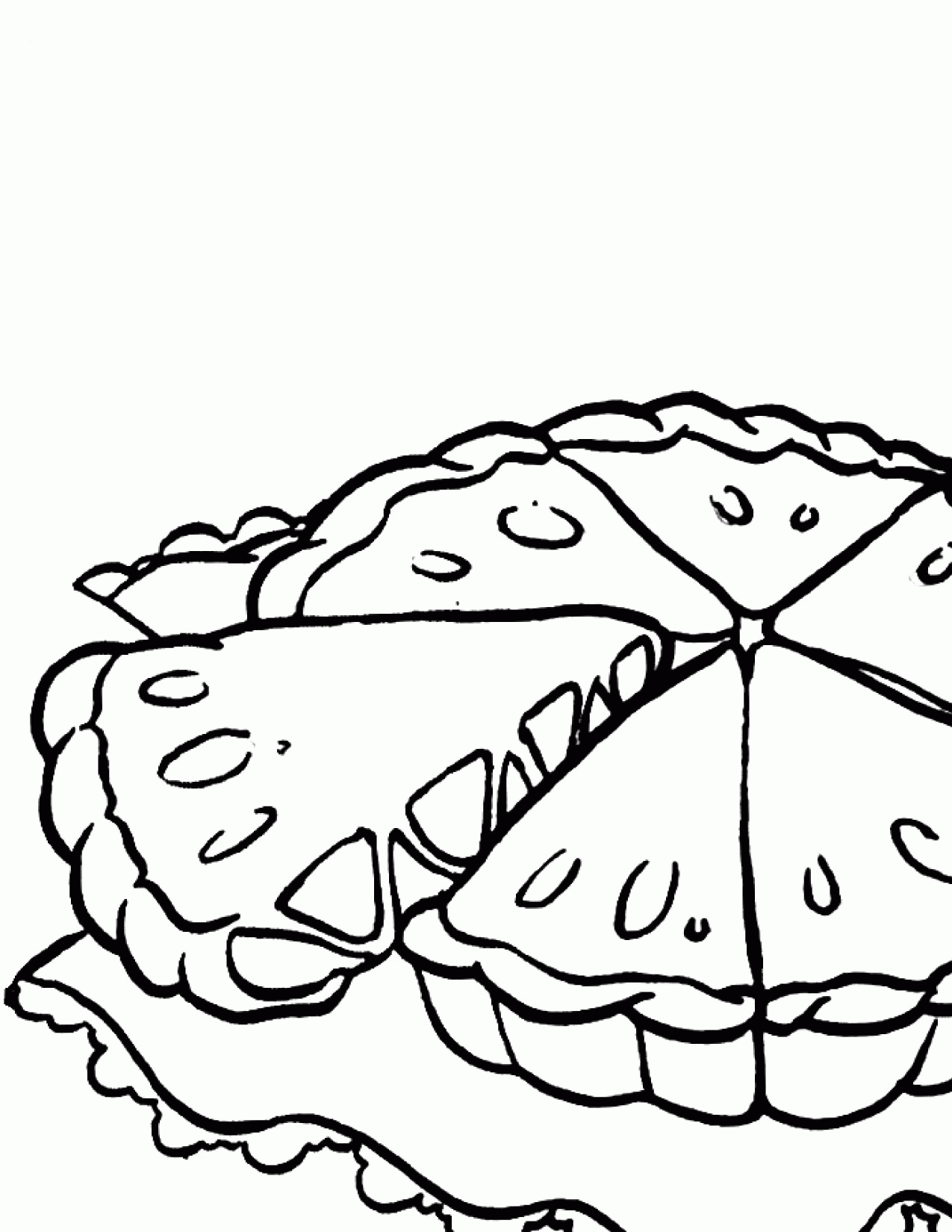 Apple Pie Coloring Page - AZ Coloring Pages