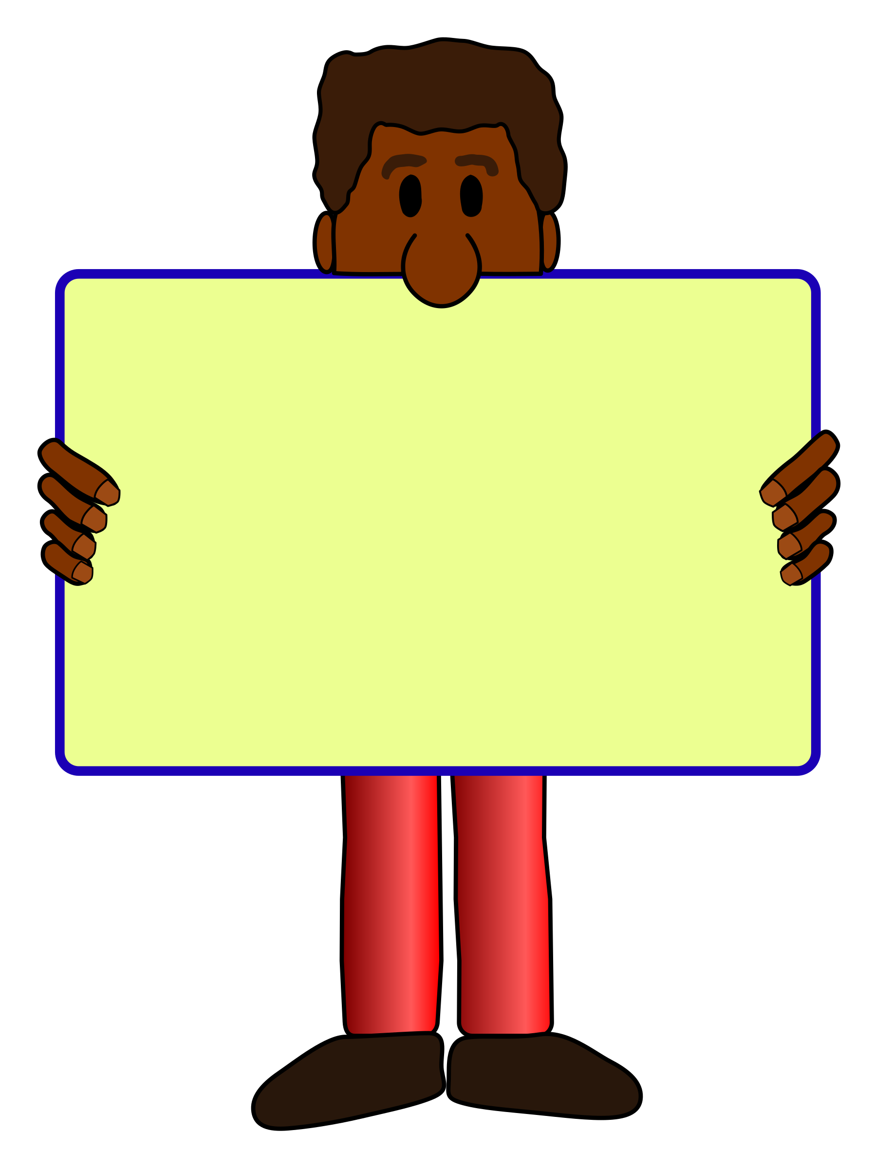 African American Man with yard sign vector clipart - Free Public ...