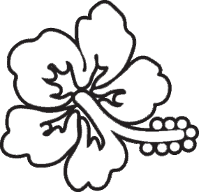 Hibiscus Plumeria Maile And Other Flower Vinyl Decals Clipart ...