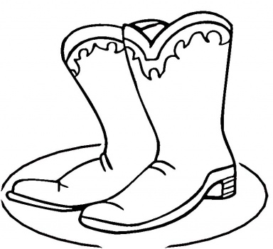 Cowboy Boots and Hats Coloring Pages - Bestofcoloring.com