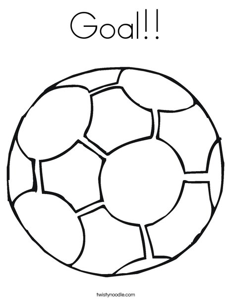 Goal Coloring Page - Twisty Noodle