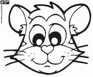 Kitten. Young cat coloring pages printable games