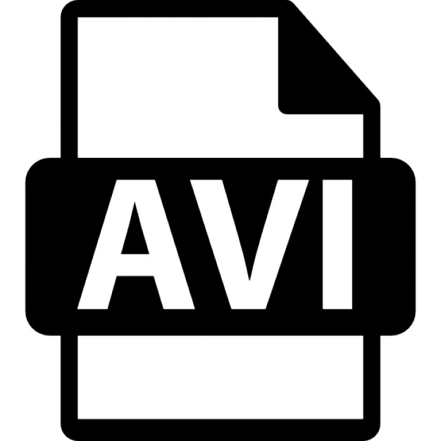 Avi video file format symbol Icons | Free Download