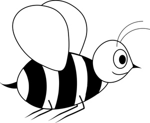 Bee Clipart Black And White - Free Clipart Images