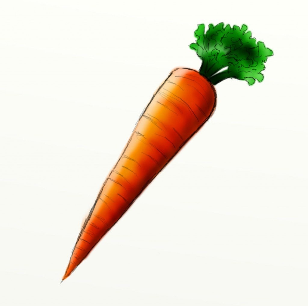 How To Draw A Carrot - Drawing Pencil