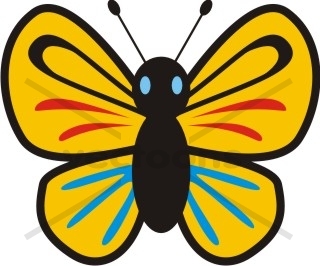 ferdinand nickerson: Cartoon Butterfly Clipart