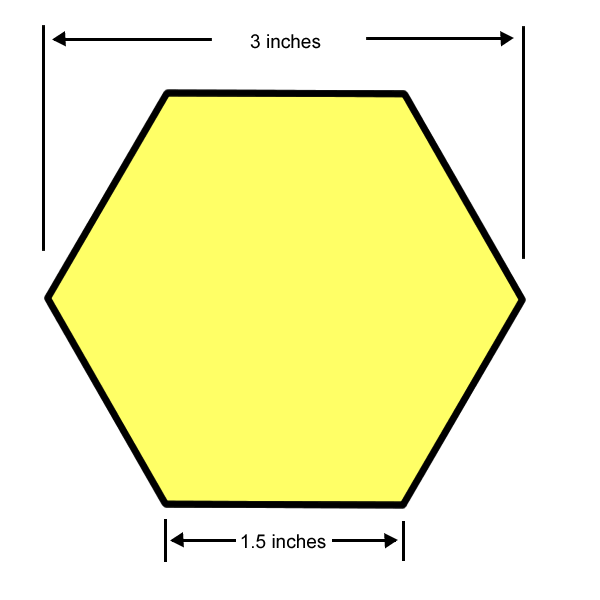 Hexagon Template – 1.5 Inch – Tim's Printables  Hexagon quilt pattern,  Free stencils printables templates, Hexagon