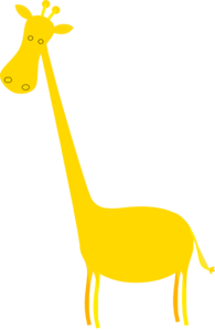 Yellow Giraffe Clip Art - vector clip art online ...
