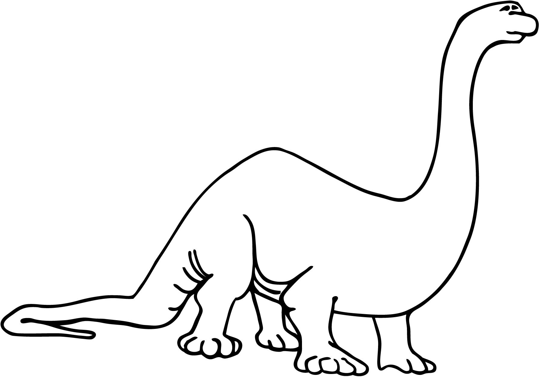 Brontosaurus clip art