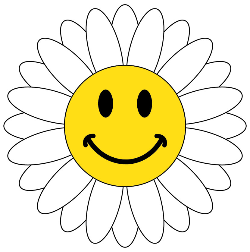 Smiley Face Flower - Clipartion.com