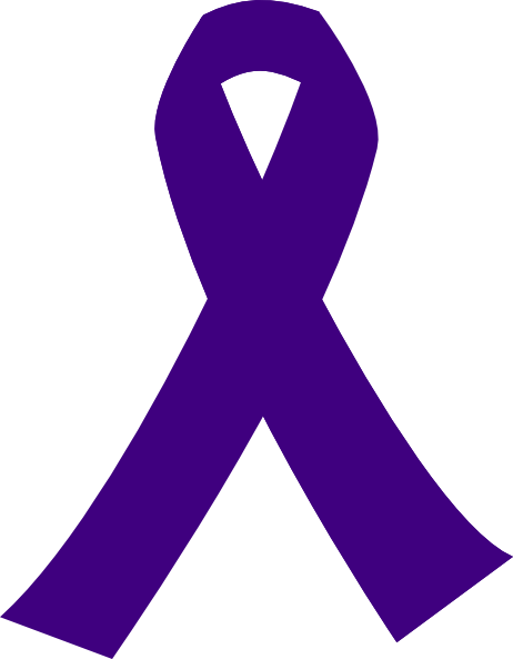 Purple Cancer Ribbon Clip Art - vector clip art ...