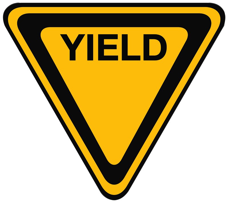 Yield Triangle Reverse Floor Sign : Customize it for FREE!